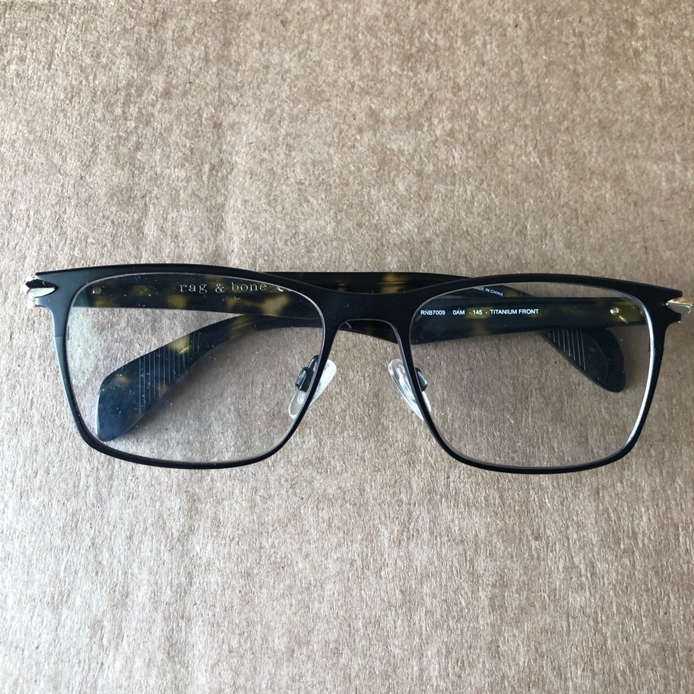 Rag & Bone matte black Havana frame